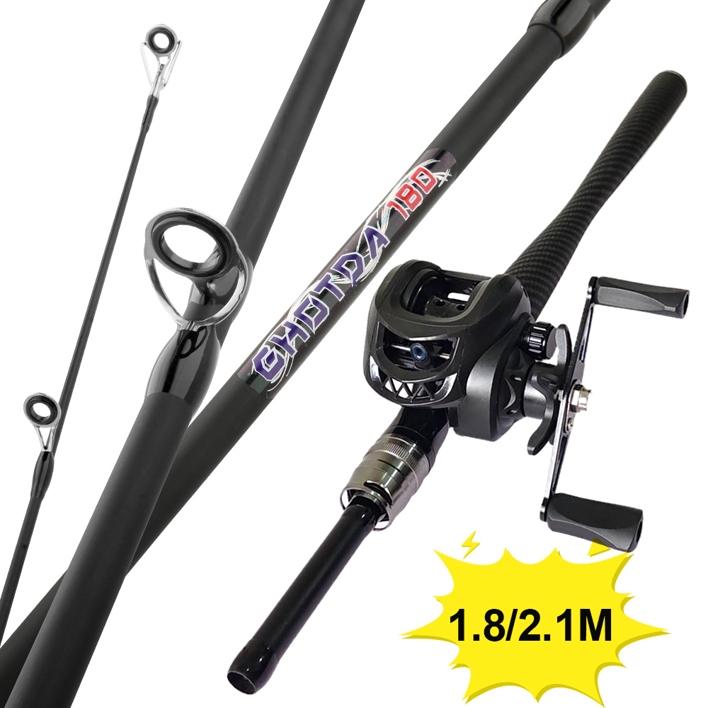 Fishing Boat Aluminum - 釣りセット ベイトキャスティング ルアーロッド＆リールセット ルアーウェイト 3-18g 高品質