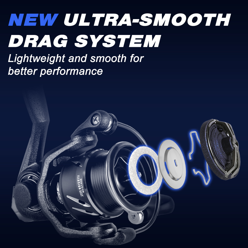 Mifine ILLUSION 釣りリール軽量スピニングリー - Kastking Reel Zephyr のレビューと価格